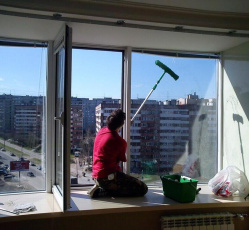 Мытье окон в однокомнатной квартире Кропоткин
